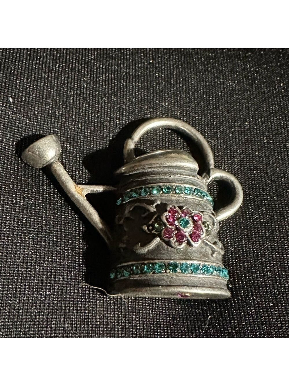 Michael Simon Vintage 3D Watering Can Brooch .925 Sterling Silver